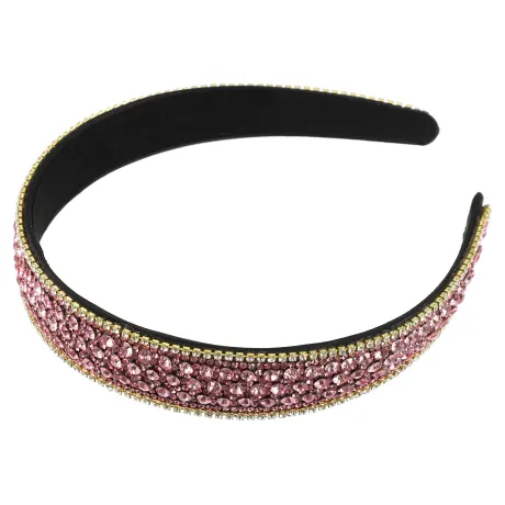 Unique Bargains - Bandeau décontracté à la mode en strass