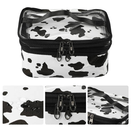 Unique Bargains- Double Layer Makeup Cosmetic Travel Bag Organizer