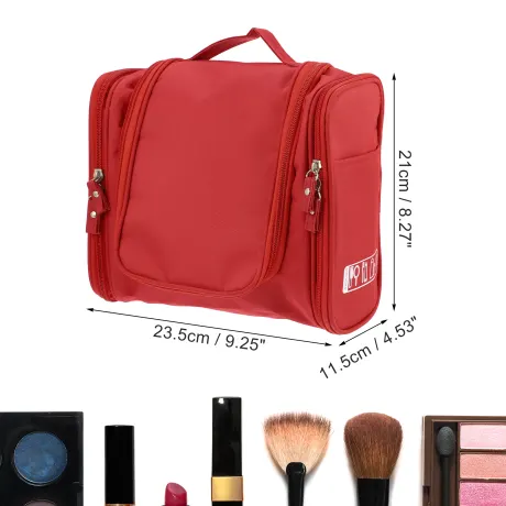 Unique Bargains - Trousse de maquillage de voyage Organisateur de toilette Tissu Oxford imperméable