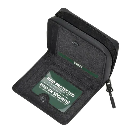 ROOTS Compact Zip Around Snap Wallet