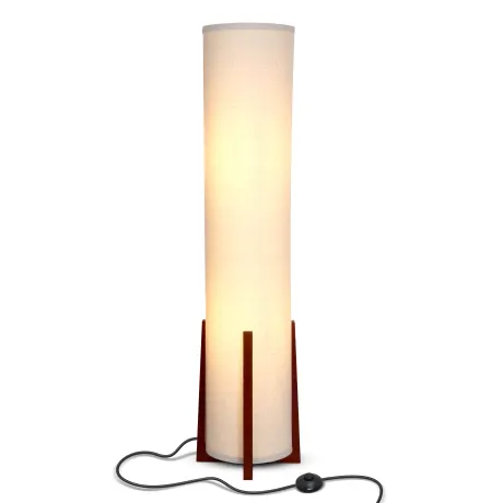 Parker Led Column Floor Lamp With Decorative Tower Shade