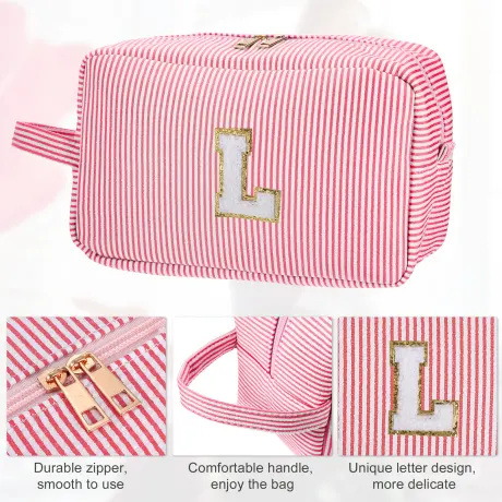 Unique Bargains- Letter L Cosmetic Travel Makeup Bag Organizer