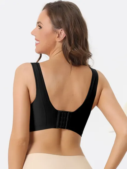 Allegra K- Soutien-gorge de sport sans armatures, bralettes d'entraînement de yoga