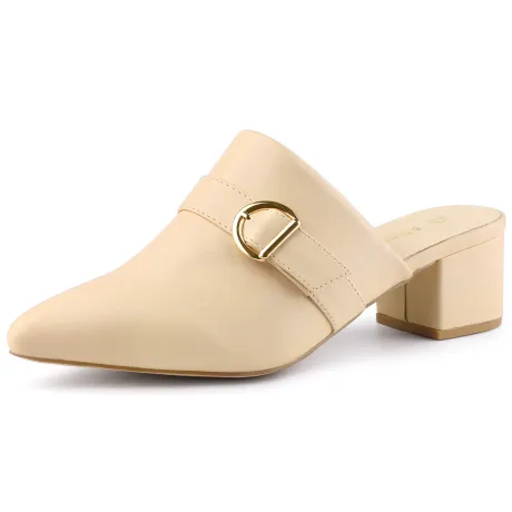 Allegra K - Pointed Toe Slip on Sandals Mules