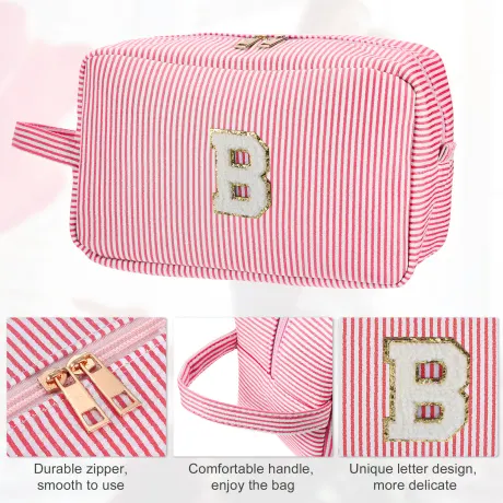 Unique Bargains- Letter B Cosmetic Travel Makeup Bag Organizer