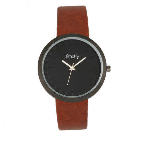 Simplify - La montre à bracelet 6000 - Noir/Marron clair