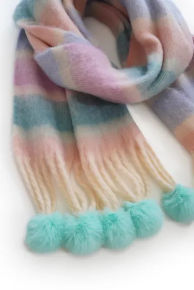 All Things Magical Pom Pom Scarf - Multi