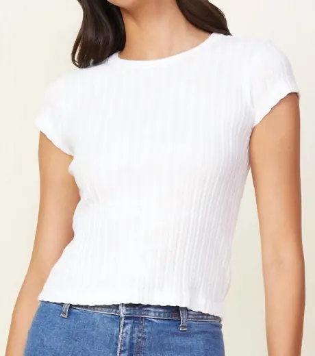 MONROW - Cable Rib Mini Tee