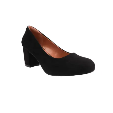 Where's That From - Womens/Ladies Melrose Suede Medium Block Heel Court Shoes