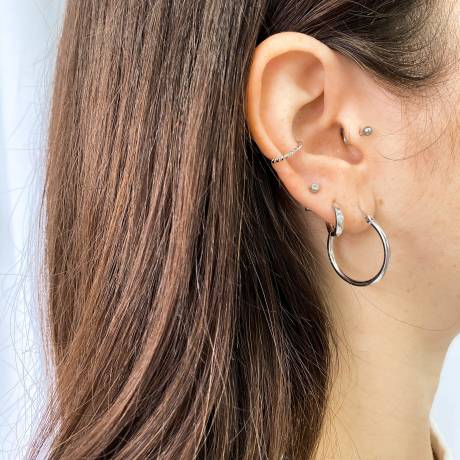 Horace Jewelry - Ear cuff twisted Silver