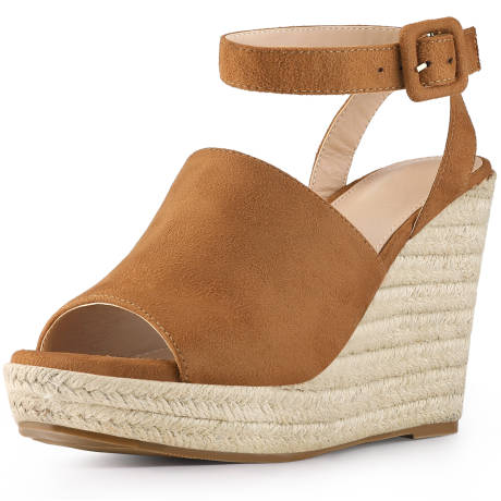 Allegra K- Espadrille Platform Heels Wedges Sandals