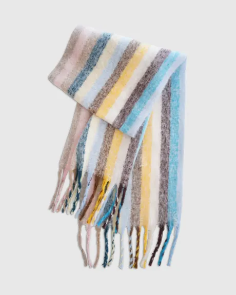 Candy Man Striped Scarf - Multi