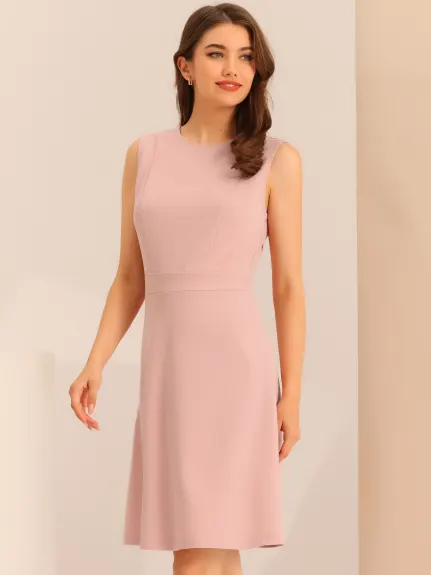 Allegra K - Sleeveless A-line Flare Dress