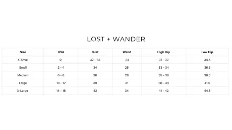 LOST + WANDER Le Mysterieux Midi Skirt