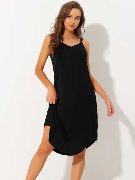 Cheibear- Stretchy Lounge Cami Dress