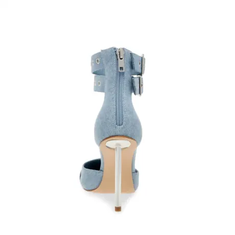 STEVE MADDEN - Bex Denim Fabric Heel