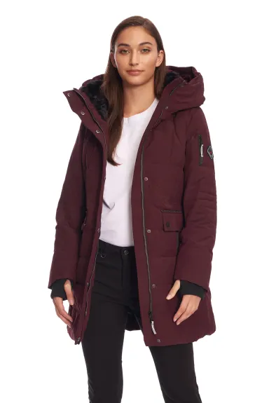 Alpine North Women's - KOOTNEY | Vegan Down Recycled Mid-Length Parka Coat