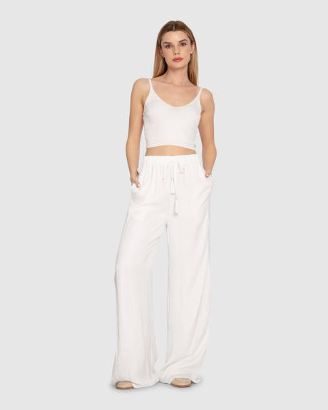 Belle & Bloom Everywhere All At Once Wide Leg Pant