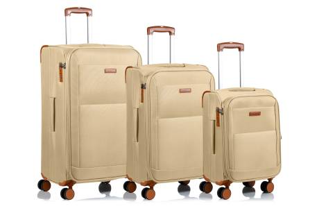 CHAMPS - Classic Collection 3 Piece Soft-Side Luggage Set