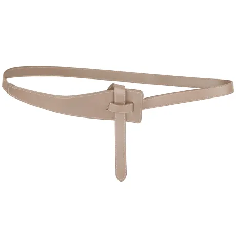 Allegra K- Wide Waist Belt No Buckle