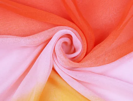 Allegra K- Chiffon Gradient Color Long Wrap Scarf