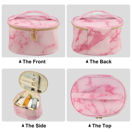 Unique Bargains- Marble Print Travel Bag Makeup Organizer