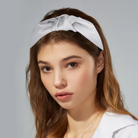 Unique Bargains- Silk Cross Knotted Headband Hairband