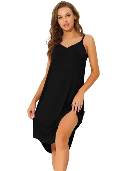 Cheibear- Stretchy Lounge Cami Dress