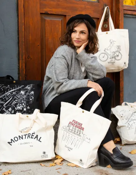 Annick - Montréal Sac Toile Illustration