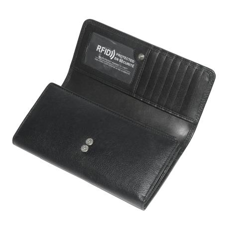 Club Rochelier Ladies' Clutch Wallet with Checkbook and Gusset