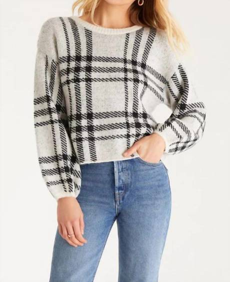 Z Supply - Solange Plaid Sweater