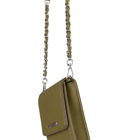 Lambert - The Alexa - Olive Vegan Leather Crossbody Phone Case