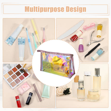 Unique Bargains- Clear Makeup Bag Toiletry Travel Storage PVC