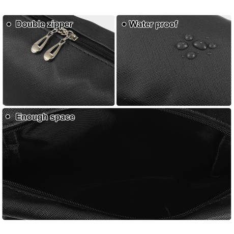 Unique Bargains- Makeup Cosmetic Travel Bag Waterproof PU Leather Case Large