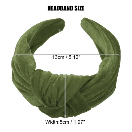 Unique Bargains - Velvet Wide Knotted Headband