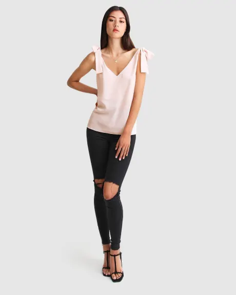 Belle & Bloom Feel For You V Neck Top