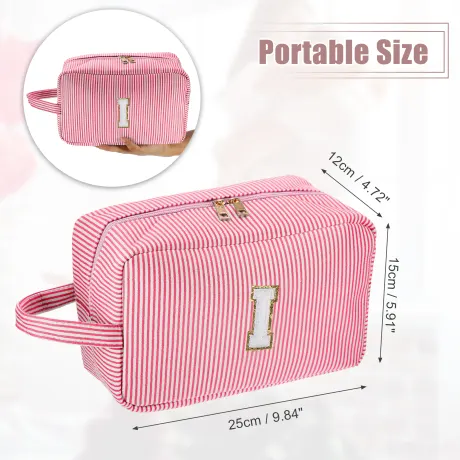 Unique Bargains- Letter I Cosmetic Travel Makeup Bag Organizer