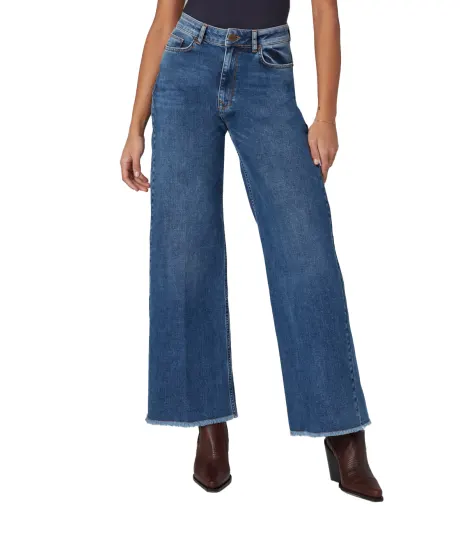 Lola Jeans MILAN-DIS High Rise Wide Leg Jeans