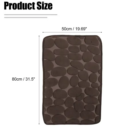 Unique Bargains- Cobblestone Pattern Bathroom Rug Mat