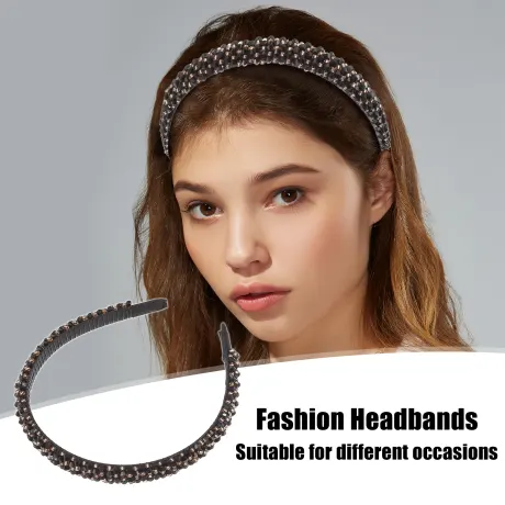 Unique Bargains - Faux Crystal Shiny Headband