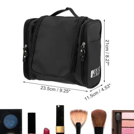 Unique Bargains- Travel Makeup Bag Toiletry Organizer Waterproof Oxford Cloth