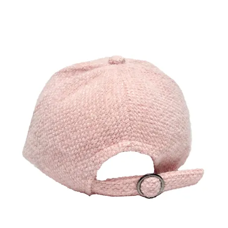 Casquette de baseball en angora en blanc