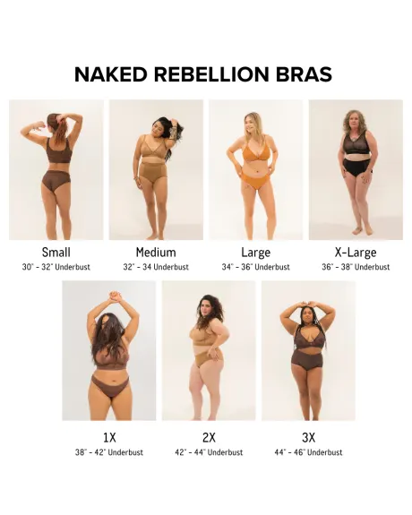 Nude Shade Full Coverage Bralette - Naked Rebellion