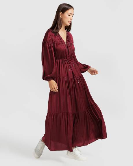 Belle & Bloom Window Seat Tiered Maxi Dress