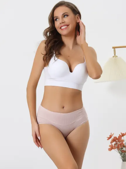 Allegra K- High-Waisted Cotton Stretchy Panties Set