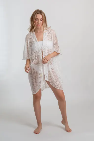 KOY Resort Zuma Crochet Beach Kimono