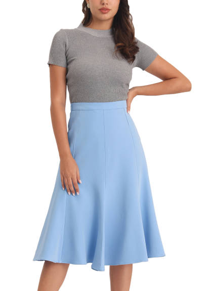 Hobemty- High Waist Fishtail Skirt