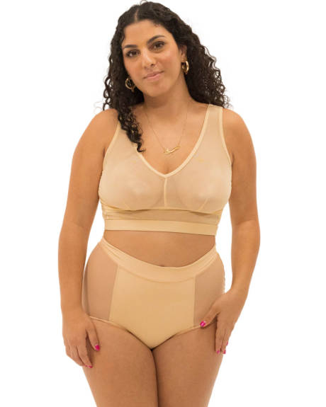 Nude Shade Mesh Tank Bra - Naked Rebellion