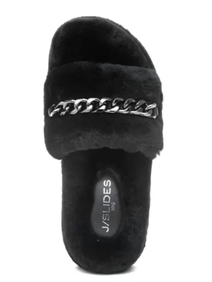 J/SLIDES Chaussons Billie en shearling