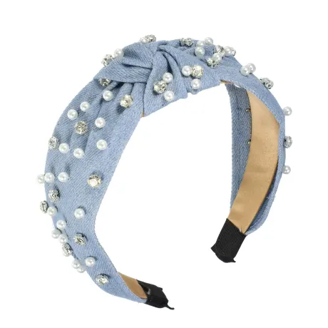 Unique Bargains- Rhinestones Crystal Knotted Headband